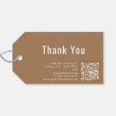 Gourmet Catering Gift Labels Cadeaulabel (Achterkant Horizontaal)