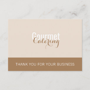 Gourmet Catering Pakket Insert Kaart