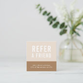 Gourmet Catering Square Referral Card (Debout devant)