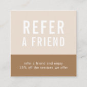 Gourmet Catering Square Referral Card (Devant)