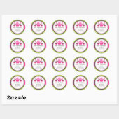 Gourmet Cupcake en Cake Poppen Bakkerij Seals Ronde Sticker (Vel)