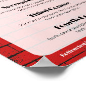 gourmet food de kerstwinter menu poster (Hoek)