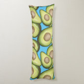 Gourmet Fresh Cut Vegan Avacados Lichaamskussen (Achterkant (Verticaal))
