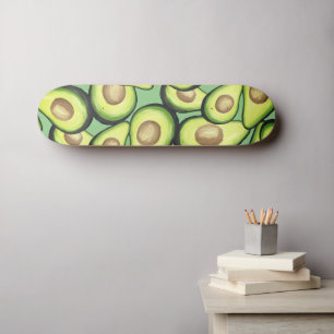 Gourmet Fresh Cut Vegan Avacados Skateboard