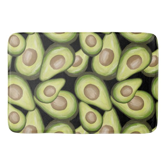Gourmet Fresh Cut Vegan Avocado Pattern Badmat (Voorkant)