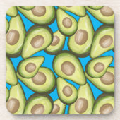 Gourmet Fresh Cut Vegan Avocado Pattern Bier Onderzetter (Voorkant)