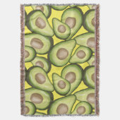 Gourmet Fresh Cut Vegan Avocado Pattern Deken (Voorkant Verticaal)
