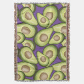 Gourmet Fresh Cut Vegan Avocado Pattern Deken (Voorkant Verticaal)