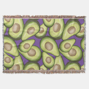 Gourmet Fresh Cut Vegan Avocado Pattern Deken