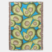 Gourmet Fresh Cut Vegan Avocado Pattern Deken (Voorkant Verticaal)