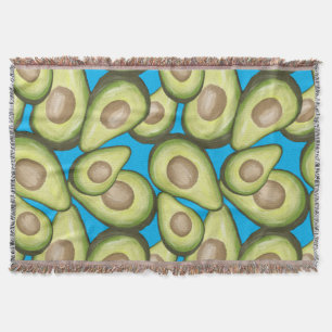 Gourmet Fresh Cut Vegan Avocado Pattern Deken