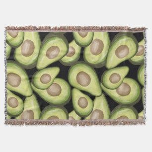 Gourmet Fresh Cut Vegan Avocado Pattern Deken
