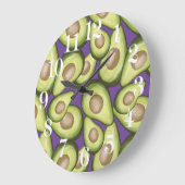 Gourmet Fresh Cut Vegan Avocado Pattern Grote Klok (Hoek)