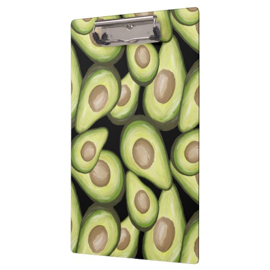 Gourmet Fresh Cut Vegan Avocado Pattern Klembord (Links)