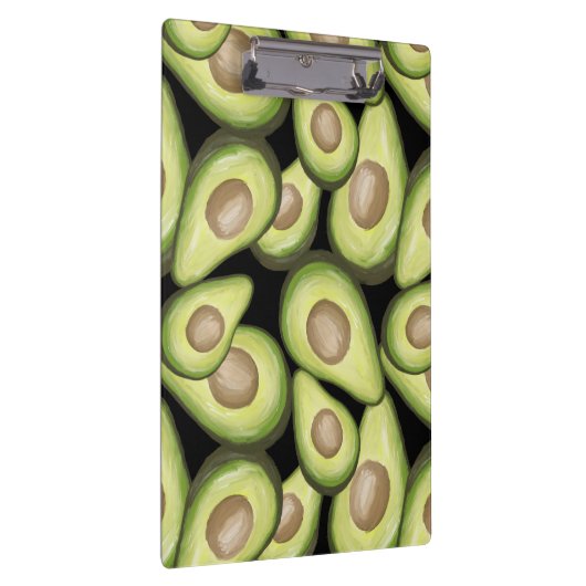 Gourmet Fresh Cut Vegan Avocado Pattern Klembord (Rechts)