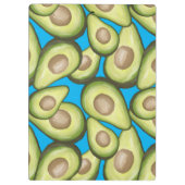 Gourmet Fresh Cut Vegan Avocado Pattern Klembord (Achterkant)