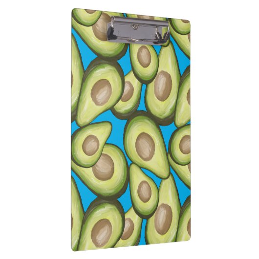 Gourmet Fresh Cut Vegan Avocado Pattern Klembord (Rechts)