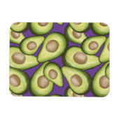 Gourmet Fresh Cut Vegan Avocado Pattern Magneet (Horizontaal)