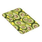 Gourmet Fresh Cut Vegan Avocado Pattern Magneet (Rechterzijde)