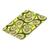 Gourmet Fresh Cut Vegan Avocado Pattern Magneet (Linkerzijde)