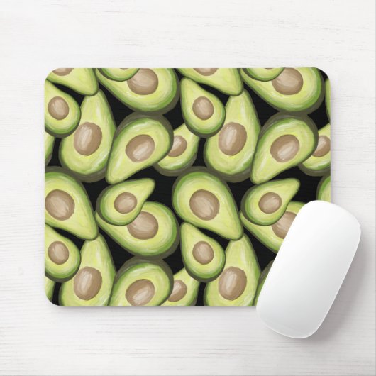 Gourmet Fresh Cut Vegan Avocado Pattern Muismat (Met muis)