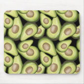 Gourmet Fresh Cut Vegan Avocado Pattern Muismat (Voorkant)