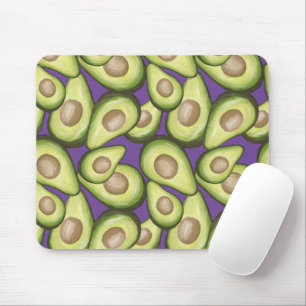 Gourmet Fresh Cut Vegan Avocado Pattern Muismat