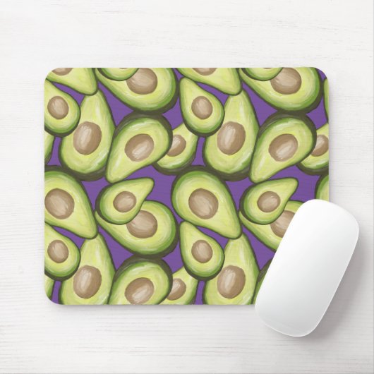 Gourmet Fresh Cut Vegan Avocado Pattern Muismat (Met muis)