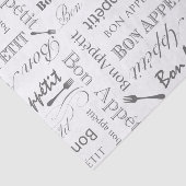 Gourmet Pattern Bon Appetit van  voedsellover Tissuepapier (Detail)