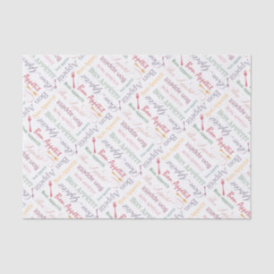 Gourmet Pattern Bon Appetit van  voedsellover Tissuepapier