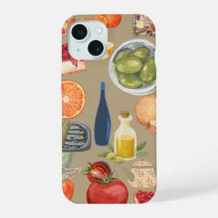 Gourmet Voedselcollage Hoesje iPhone 15 Hoesje