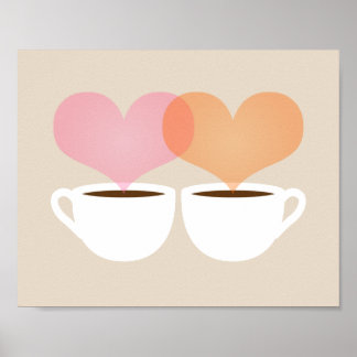 Gours en mijn koffiekreeften in Love Art Print