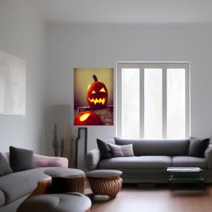 Goût citrouille délicieux AI Art Poster