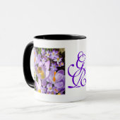 GOÛT DE CROCUS ~ Mug de doigt de monogramme (Devant gauche)