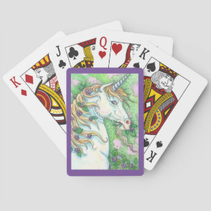 Goût De Violets IMAGINAIRE UNICORN CARTES DE JEU