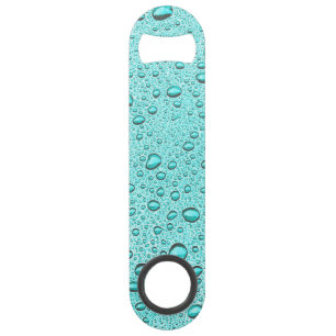 gouttelettes d'eau aquamarines