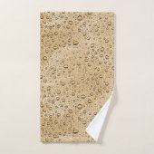 gouttelettes d'eau d'or (Serviette à main)