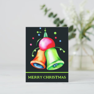 Gouttes de peinture à l'eau - Carte de Noël