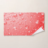 Gouttes de pluie Abstraite rouge (Serviette à main)