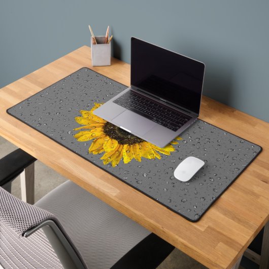 Gouttes de pluie sur tournesol (Bureau 2)