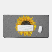 Gouttes de pluie sur tournesol (Clavier et souris)