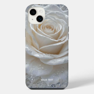 Gouttes de rose blanche fantaisie mignonne