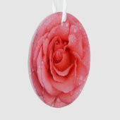 Gouttes d'eau de rose rouge romantique (devant)