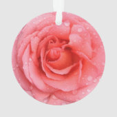 Gouttes d'eau de rose rouge romantique (dos)