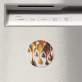 Gouttes Dorées - Art Liquide Luxe - Magnet (In Situ (Lave-vaisselle))
