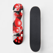 Gouttes Rouges – Conception de Skateboard Abstrait (Recto)
