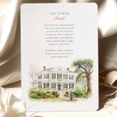 Gouverneur Thomas Bennett House Charleston Wedding Kaart