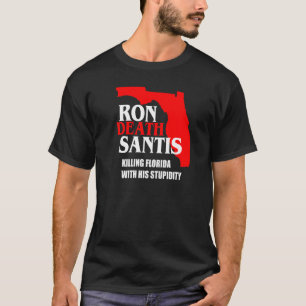 Gouverneur van Anti Ron Desantis Florida, die vlam T-shirt