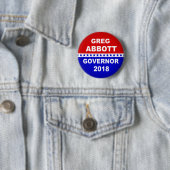 Gouverneur van Greg Abbott Texas 2018 Ronde Button 5,7 Cm (In situ)