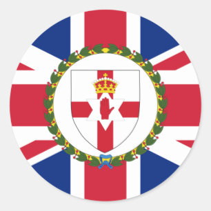 Gouverneur van Noord-Ierland, vlag van het Verenig Ronde Sticker